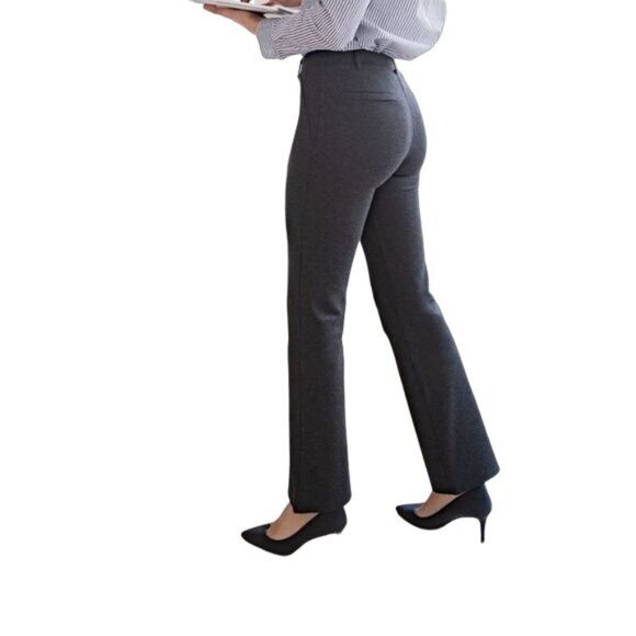 BETABRAND Classic Dress Pant Yoga Pant | Bootcut Heather Gray Size 2XL - Picture 2 of 7